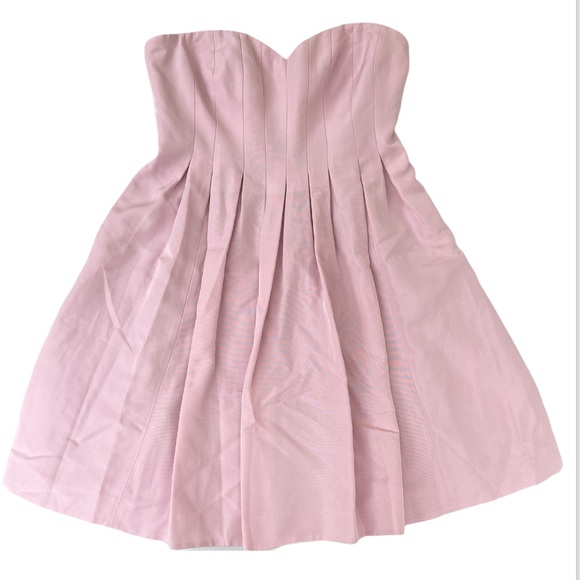 J. CREW | Marlie Classic Faille Strapless Bridesmaid Dress- pink (size 12) - Picture 5 of 7